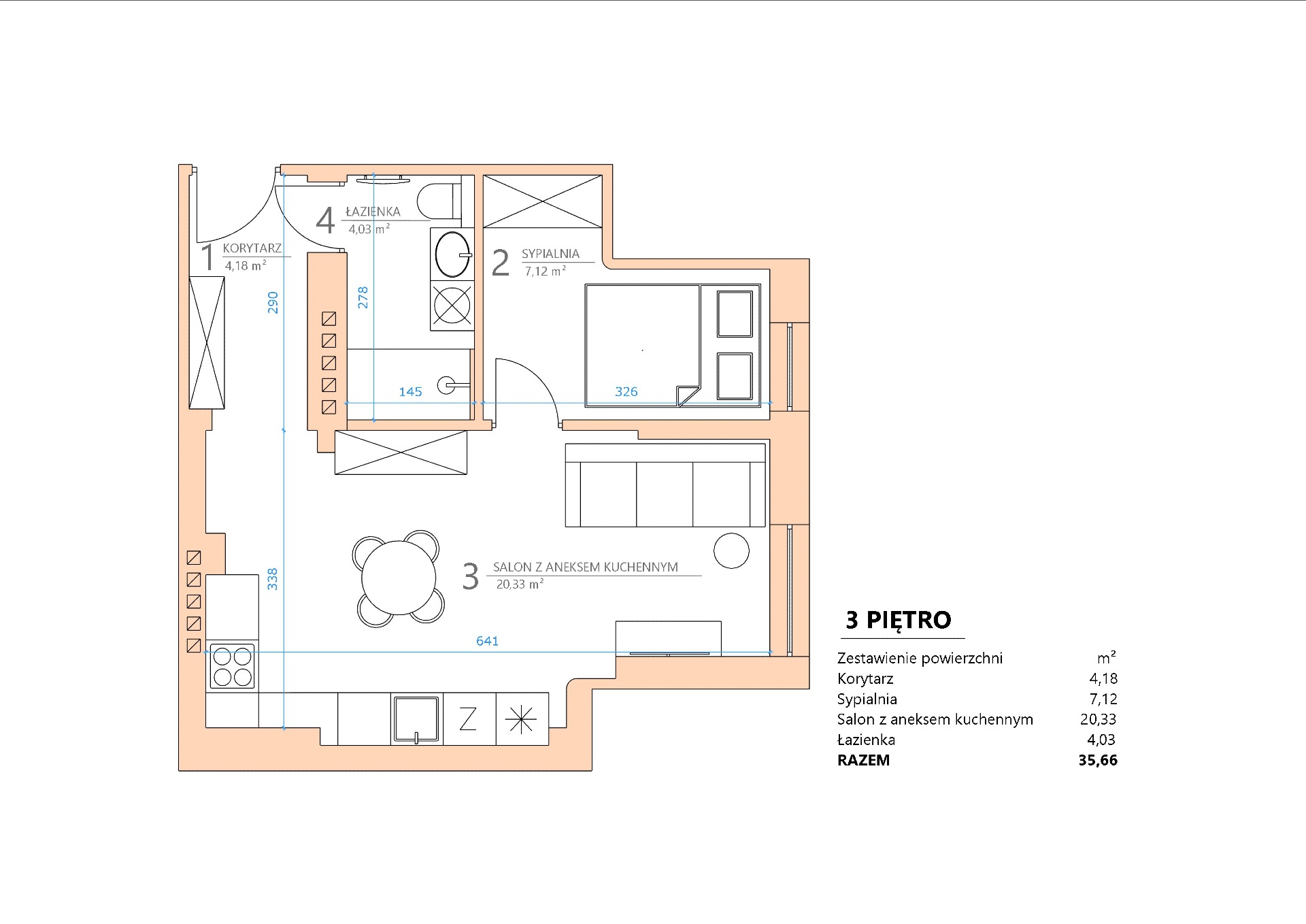 Wyjątkowe mieszkanie przy rynku jeżyckim | 2 pokoje | Gotowe!