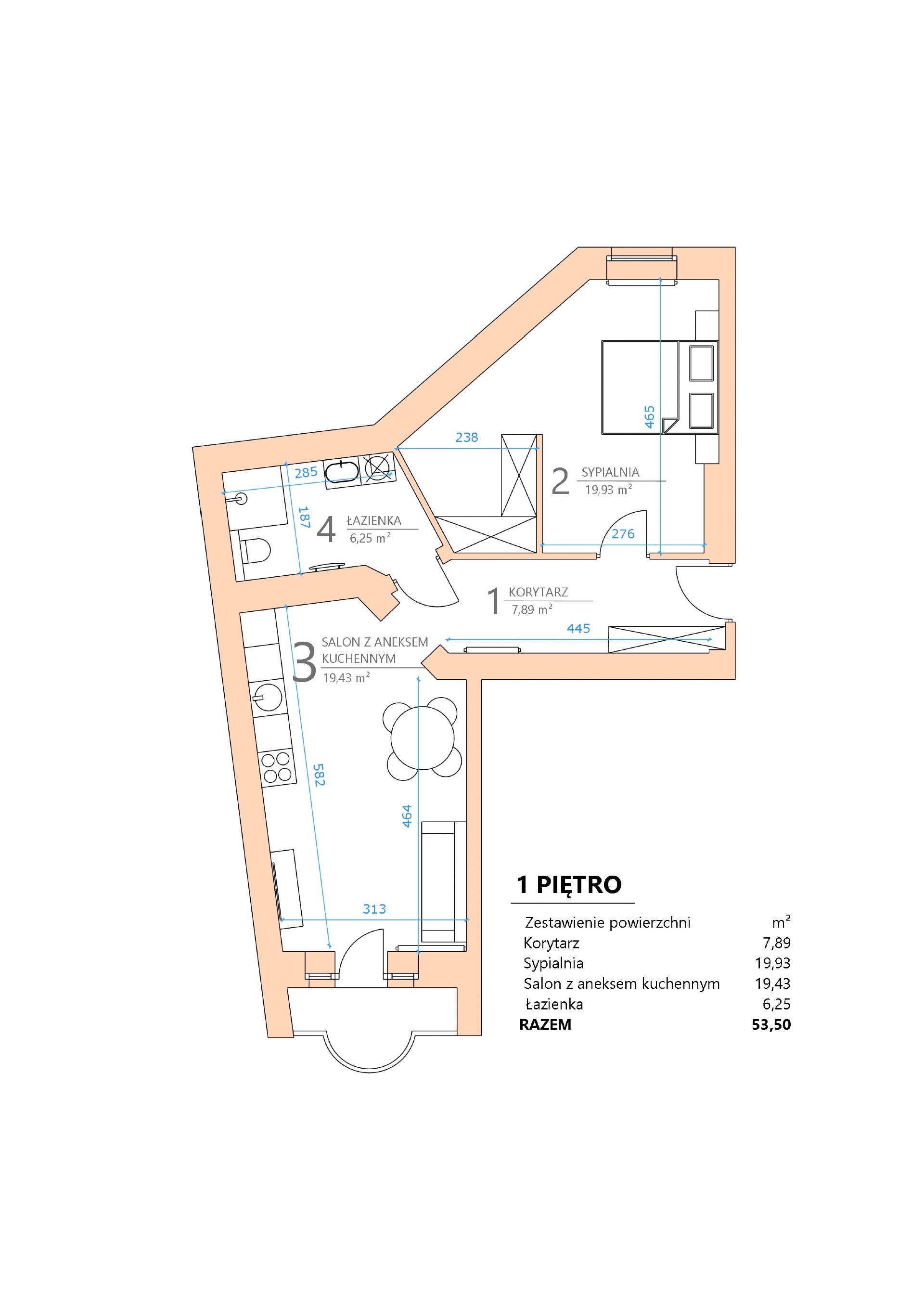 Przestronny apartament na Wierzbięcicach | 2 pokoje | balkon | GOTOWE!