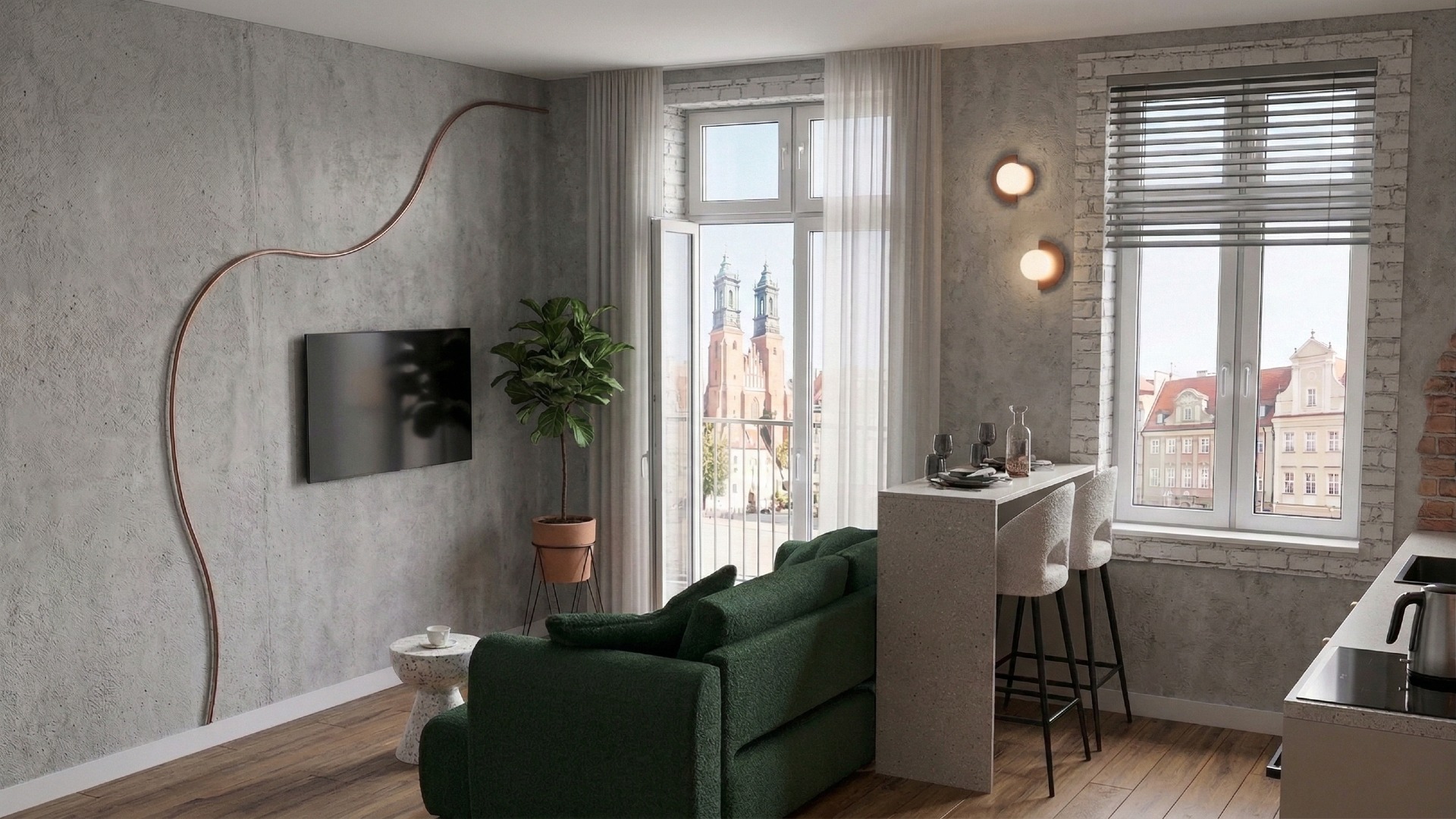 Perełka w Centrum Starego Miasta |  Chwaliszewo 67 | Słoneczna kawalerka z balkonem!